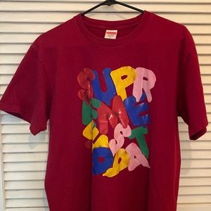 Supreme Balloons T-shirt. Red. Size Medium.